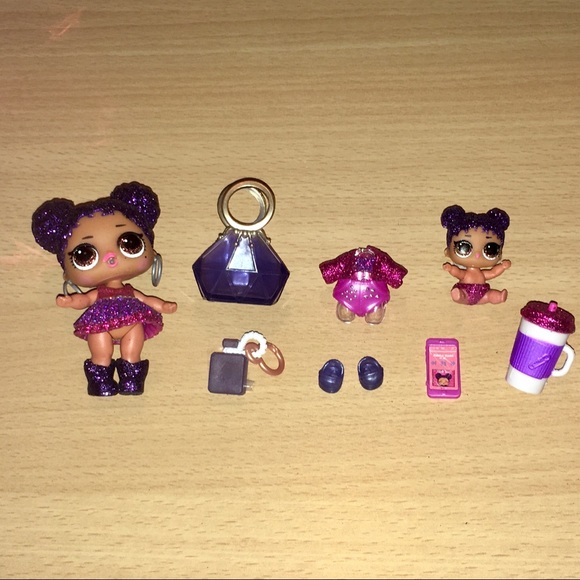 Purple Queen & Lil Sis Ultra Rare LOL Surprise Original Dolls with Accessories - Picture 4 of 5